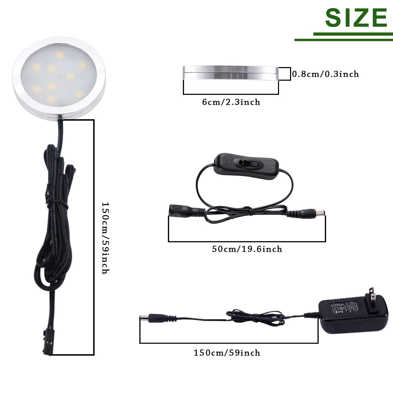 Close-up of AIBOO puck light reveals slim profile and bright 600lm capability.