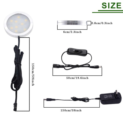 Close-up of AIBOO puck light reveals slim profile and bright 600lm capability.