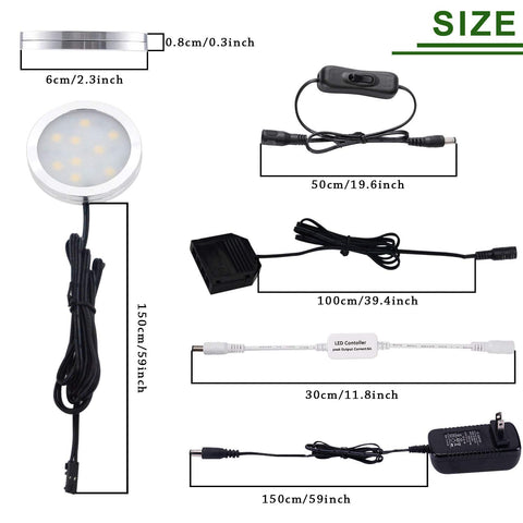 AIBOO wireless dimmer remote control for cabinet lights