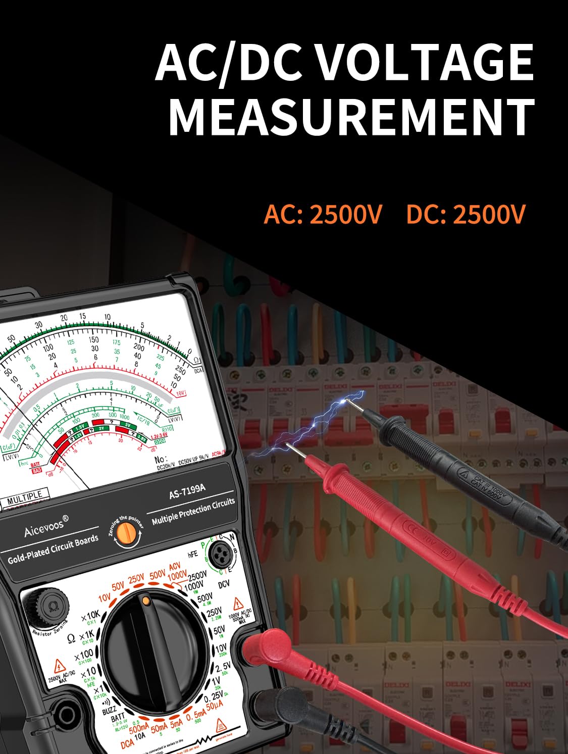 Aicevoos AS-7199A rear view highlighting compact, portable design for field use.