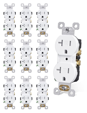 AIDA 20 Amp outlet duplex for reliable home power and convenience.