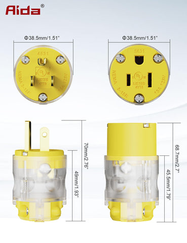 AIDA lighted set is suitable for generators, RVs, boats, and pumps.