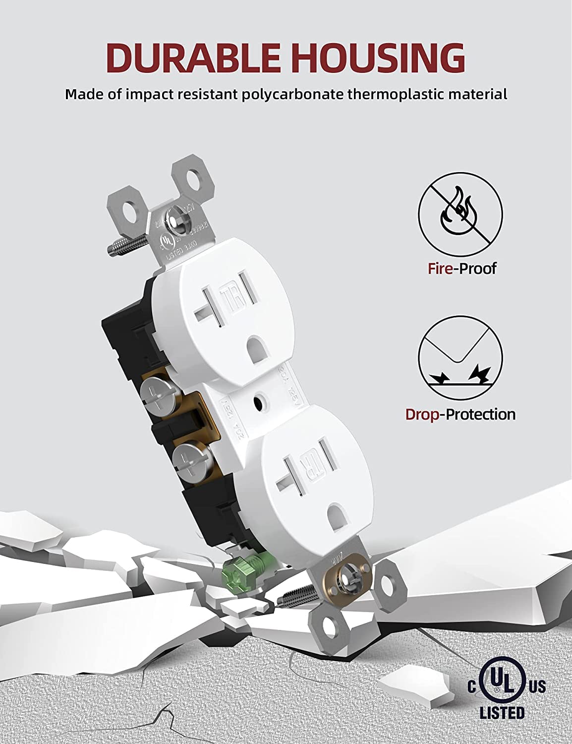 AIDA self-grounding clip outlet simplifies installation in new builds