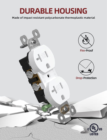 AIDA self-grounding clip simplifies wiring during installation.