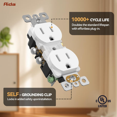 UL-listed certification signals safety and quality for AIDA outlets.