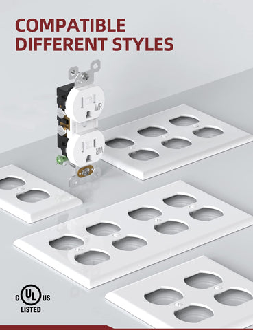 AIDA UL-listed duplex receptacle confirms high safety and quality