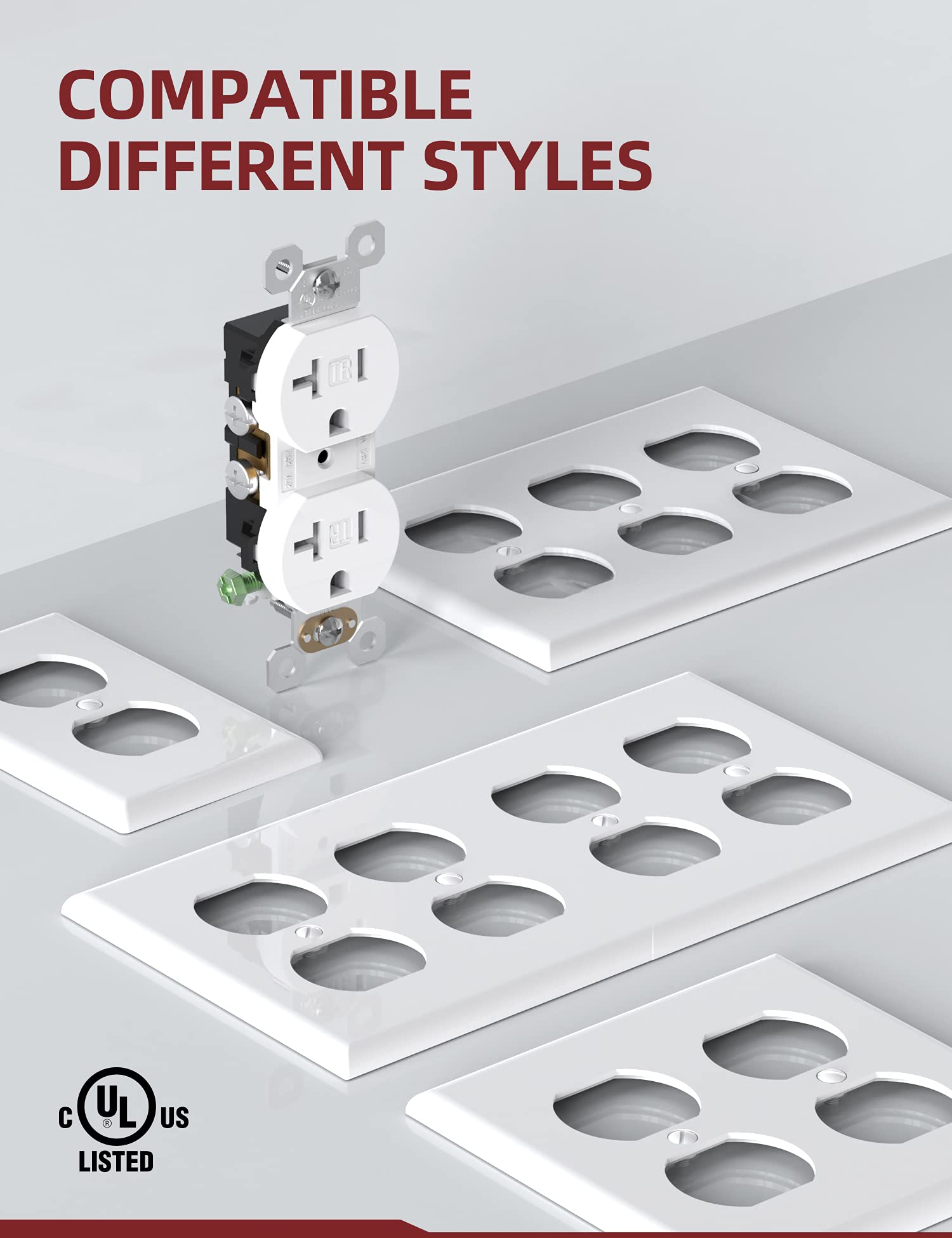 AIDA UL Listed outlet designed for safety and reliability.