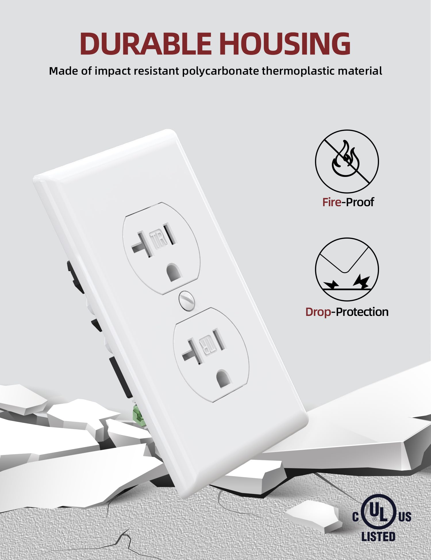 AIDA UL Listed package image signaling trusted residential electrical components.