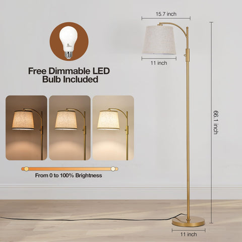 AIDENOEY includes a 9W LED bulb for energy-efficient light.