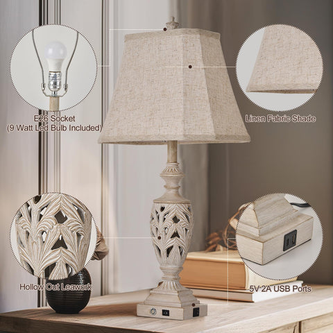 AIDENOEY hollow-out leaf shade softens light for cozy bedside reading