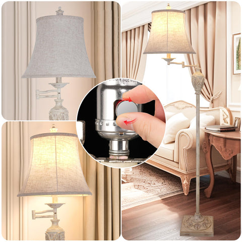 AIDENOEY rustic upright floor light brightens living rooms and bedrooms.