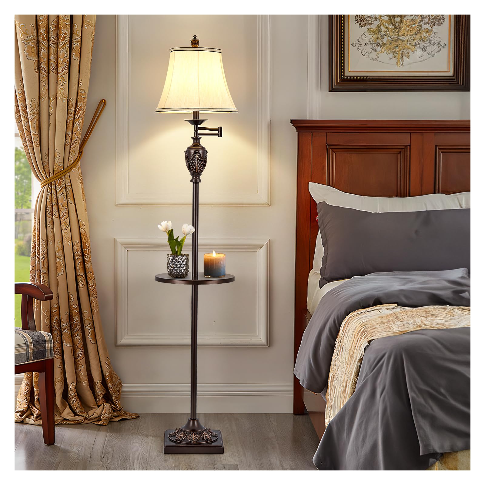 AIDENOEY silk shade closeup highlights soft, eye-friendly illumination