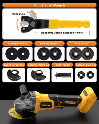 Aiderar compact cordless grinder ideal for DIY metal projects