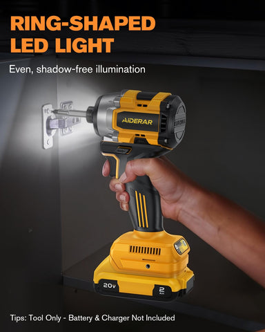 AIDERAR compatible with DEWALT 20V batteries for flexible bare-tool upgrades.