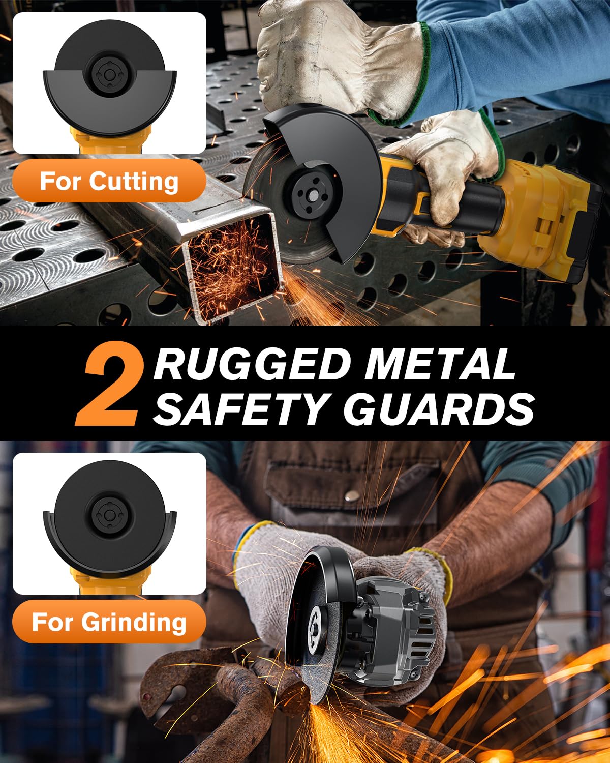 Aiderar grinder showing 3-speed control for versatile jobs
