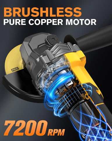 Aiderar brushless motor grinder delivers longer runtime during tough tasks
