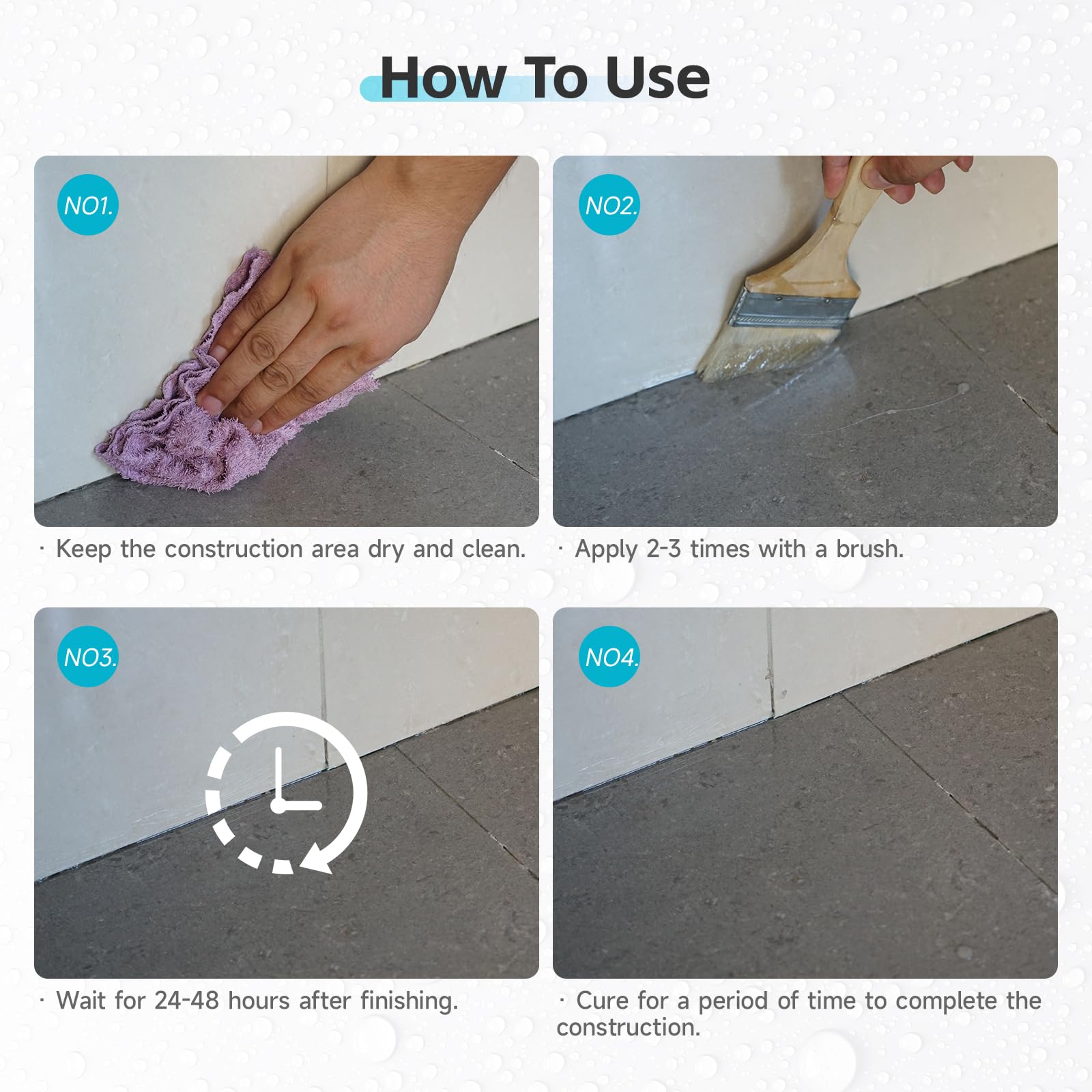 Aididan interior wall coating helps keep basements dry.