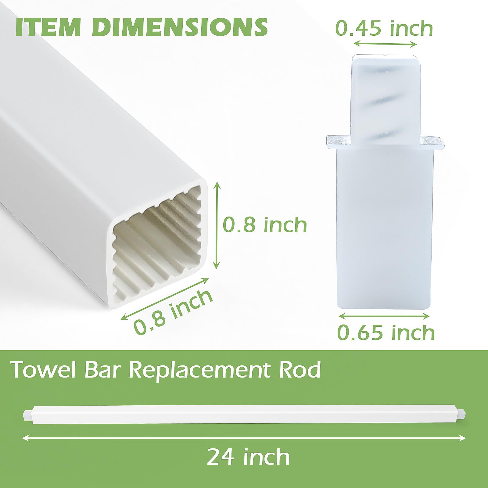 Aidimming spring-loaded ends shown for easy replacement installation on posts