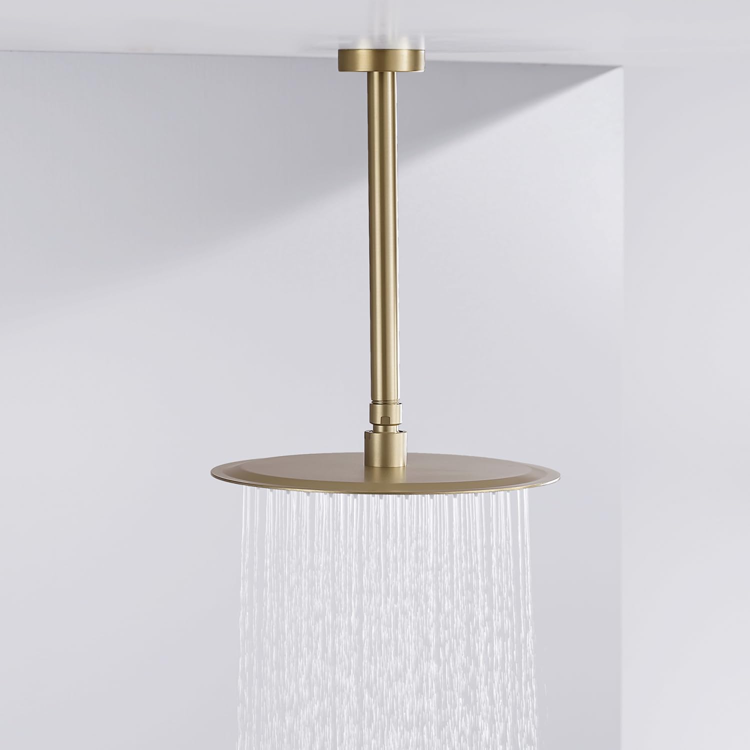 AIDISHANGPIN installed ceiling shower arm in a modern bathroom.