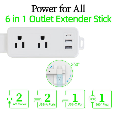 Aidmom unit offers two USB-A ports and two AC outlets for multiprocessing charging.