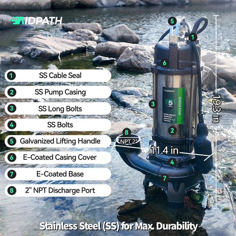 AIDPATH 23 ft power cord provides installation flexibility