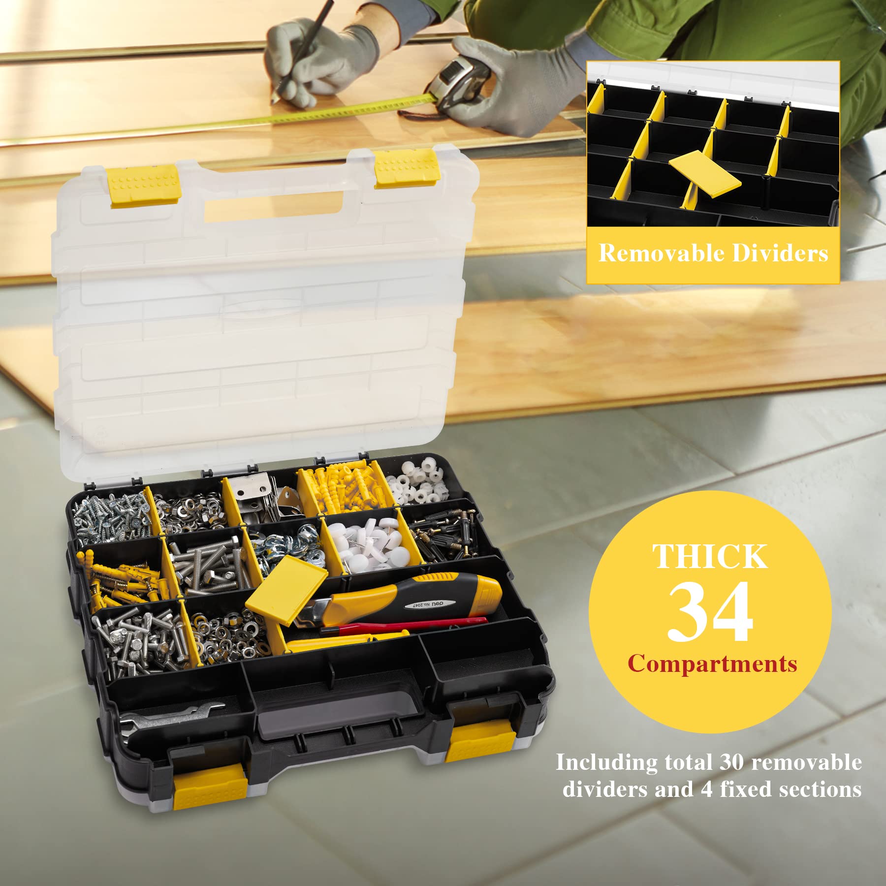 AIDY-PRO removable dividers create flexible storage space