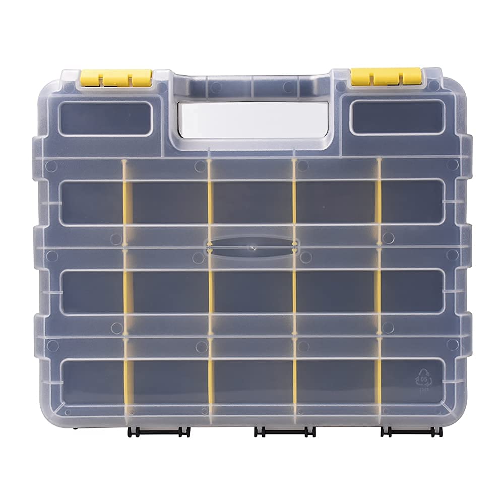 Aidy-Pro Tools Organizer 2.56 in L x 2.36 in W compartments keep screws neatly stored.