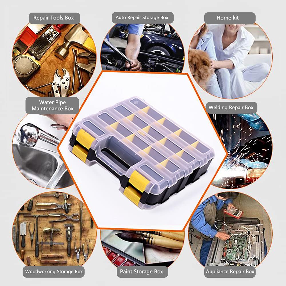 Aidy-Pro Tools Organizer with removable dividers enabling customizable screw and bolt storage.