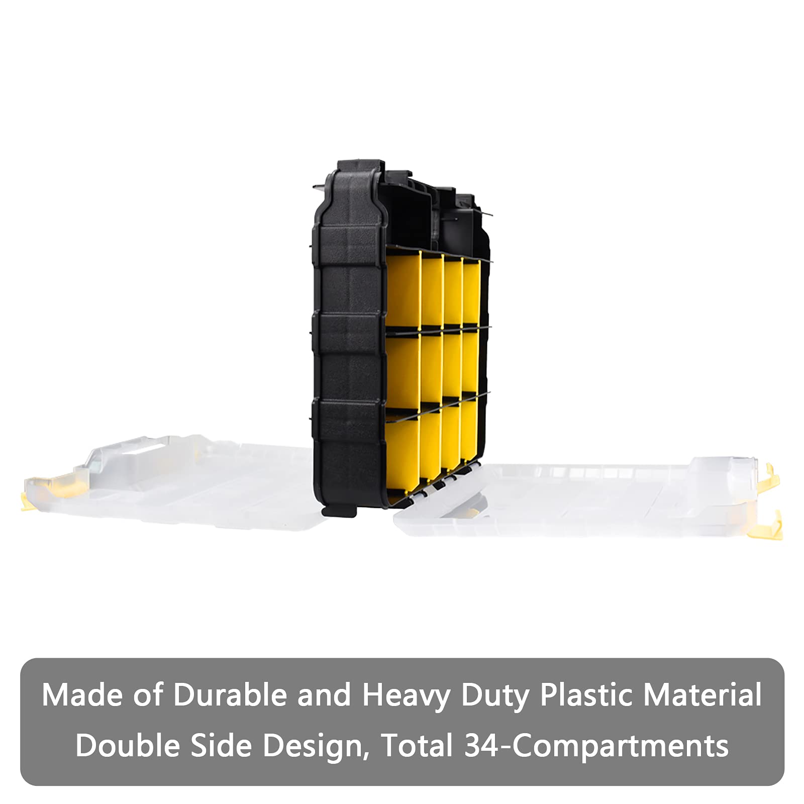 Aidy-Pro Tools Organizer with transparent lid speeds part identification during projects.