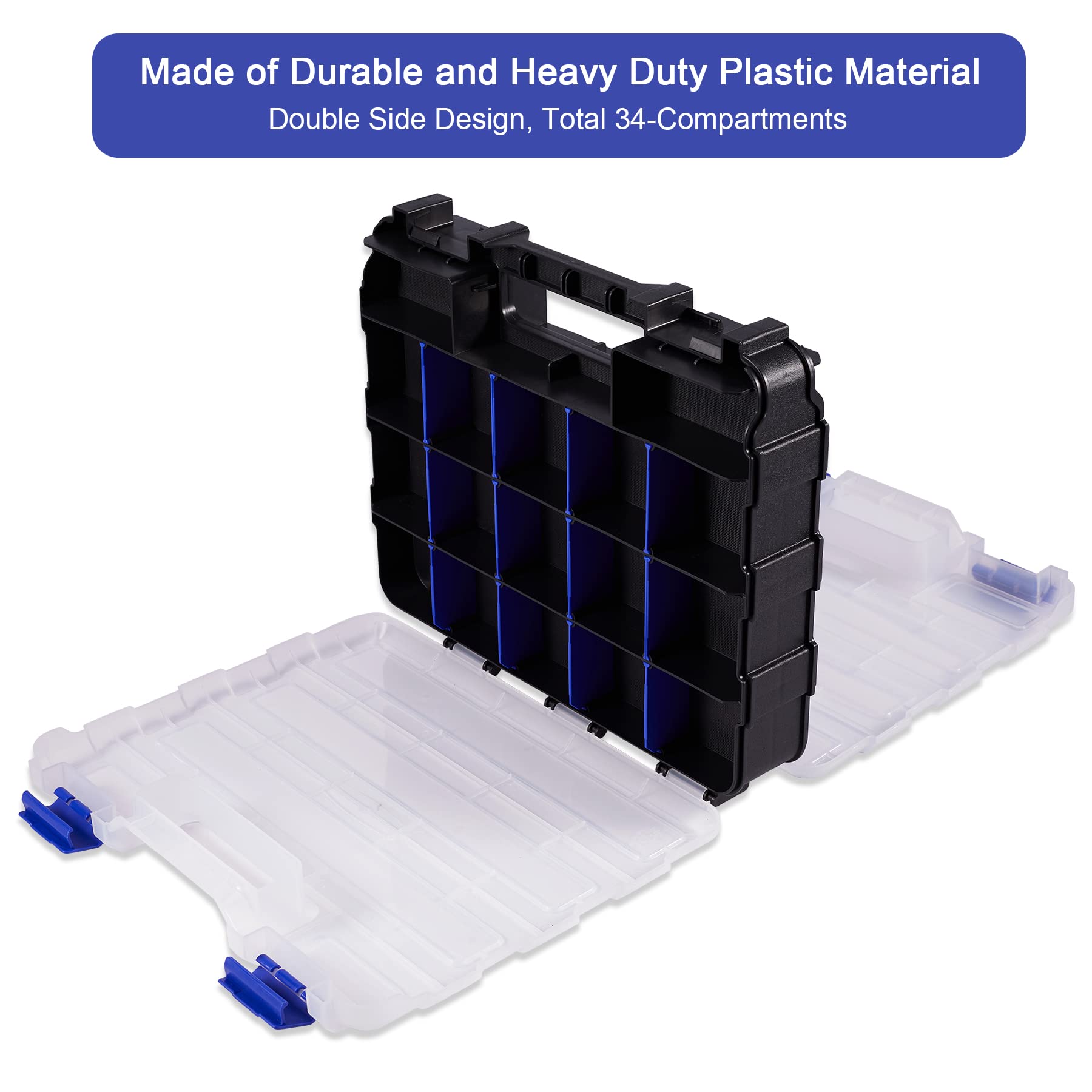 Aidy-Pro transparent lid toolbox for quick contents identification.