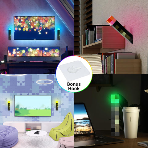 AIDYVOI compact 11inch torch light fits desks and nightstands.