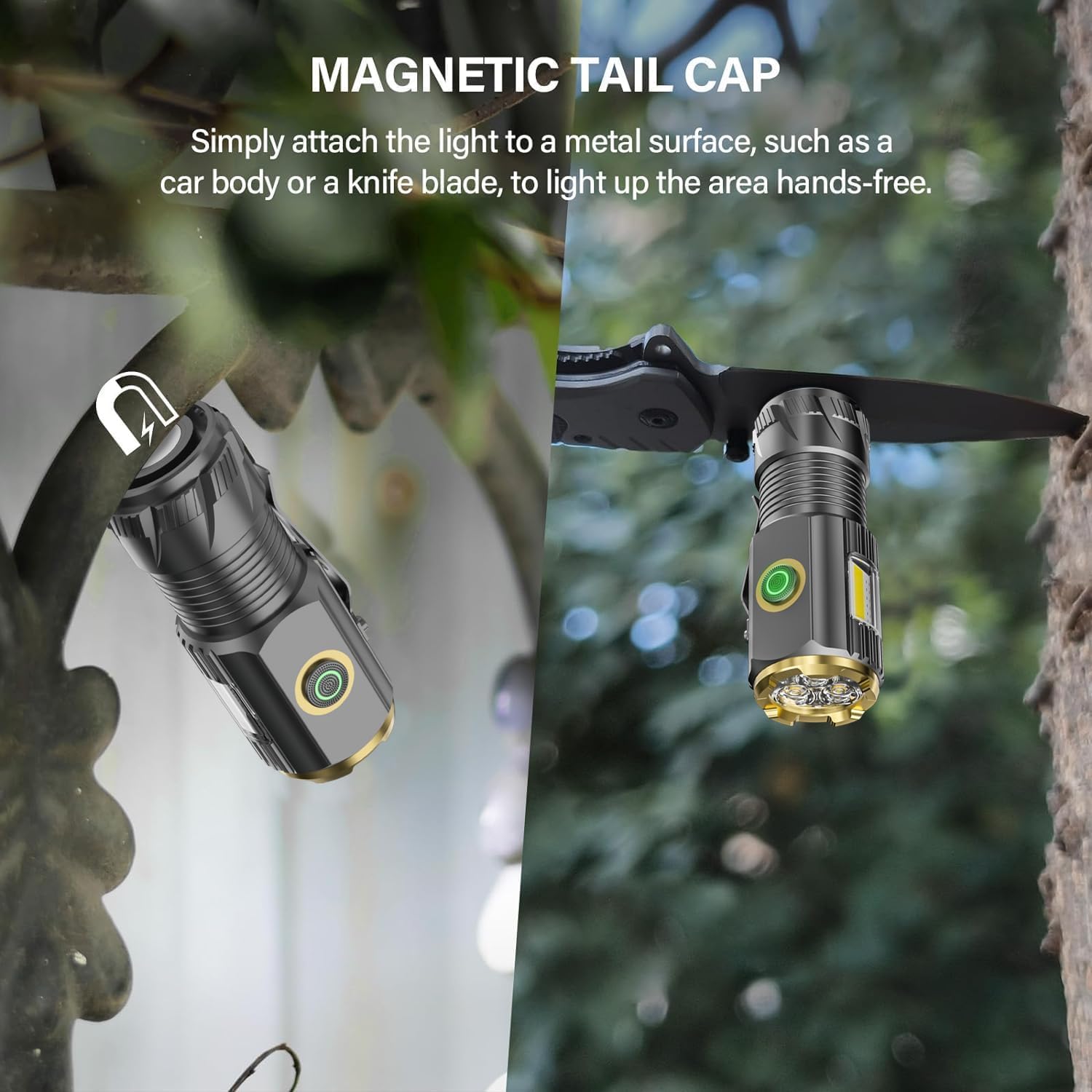 AIERSEN IPX6 waterproof aluminum body designed to endure rain and drops