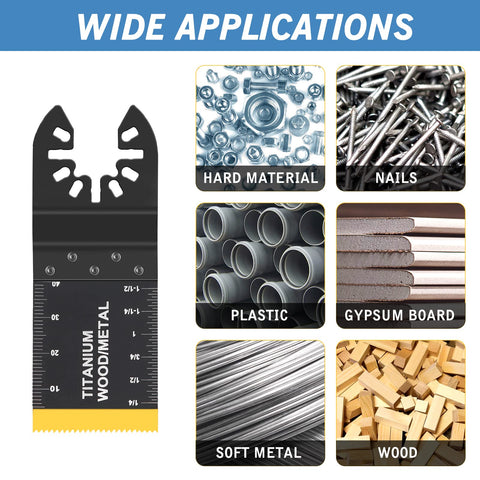AIFICUT blades with easy-install design for quick setup on oscillating tools.