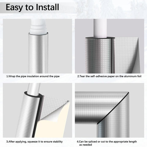 Aifong durable insulation foam wrap bends to fit curves.
