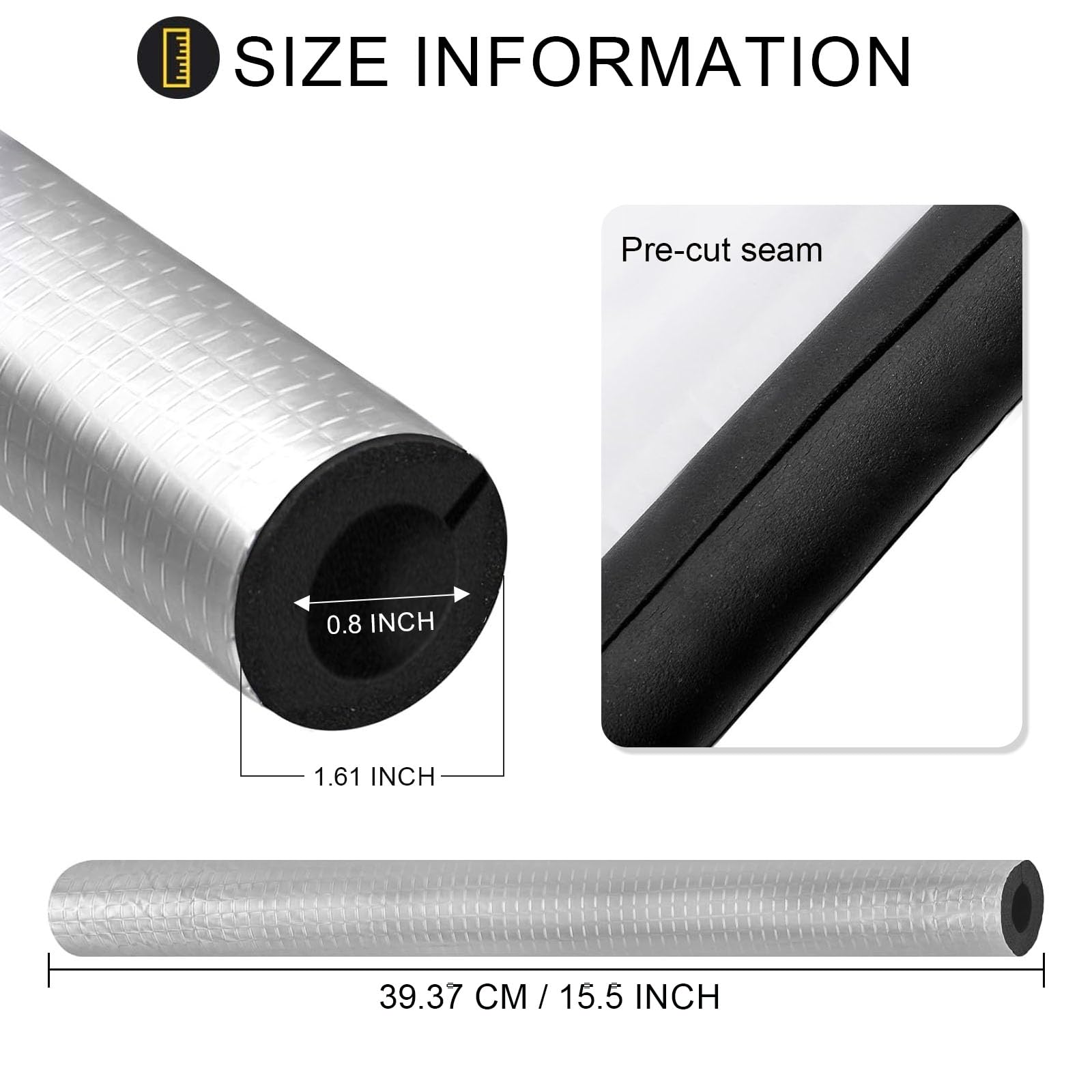 Aifong foam insulation with aluminum foil layer protects against sun and moisture.
