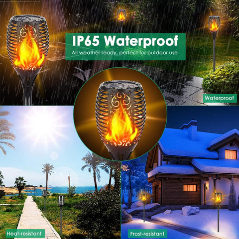 Aigleya four-pack torches enhance yard decor for holidays and gatherings