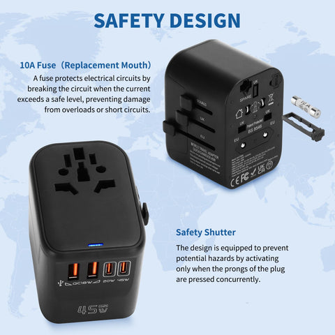 Aigostar compact portable design ideal for carry-on storage.