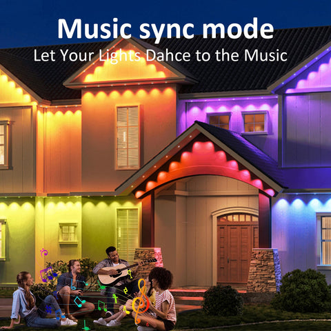 aiicrgb music-sync LEDs sync with playlists for mood lighting.