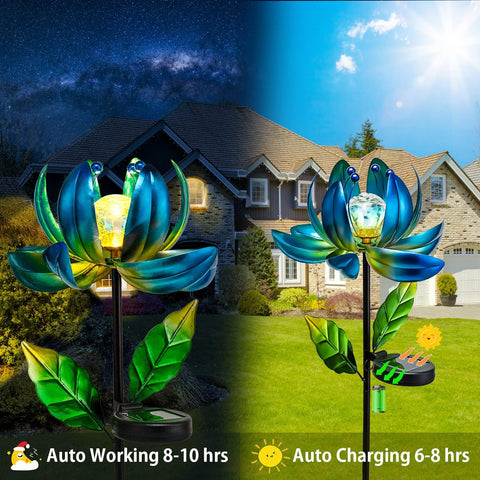 AIINY patio yard decor brings elegant sculpture lighting to entryways.