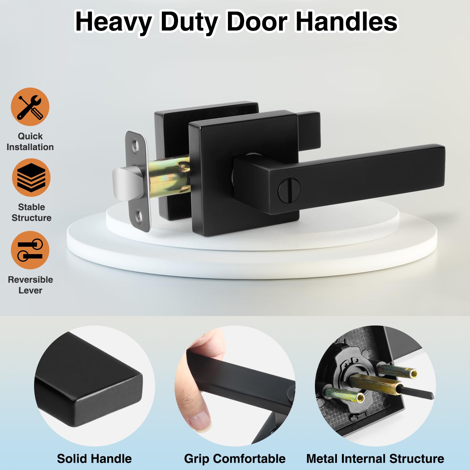 AIKKIL interior lever with easy installation and included hardware.