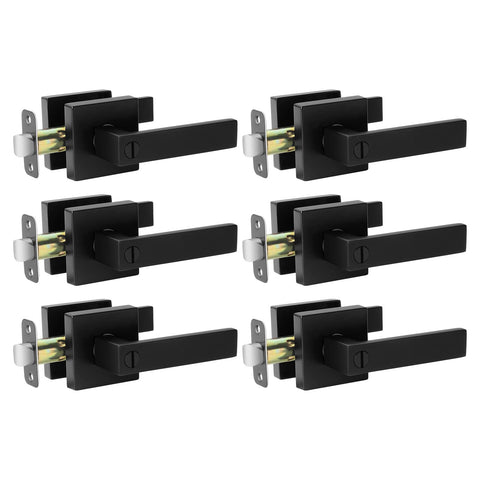 AIKKIL matte black interior door handle with a sleek modern finish for contemporary rooms