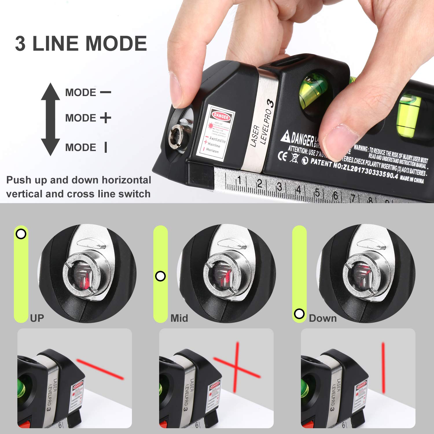 AikTryee laser level tool triangle bracket assembly for secure picture hanging alignment