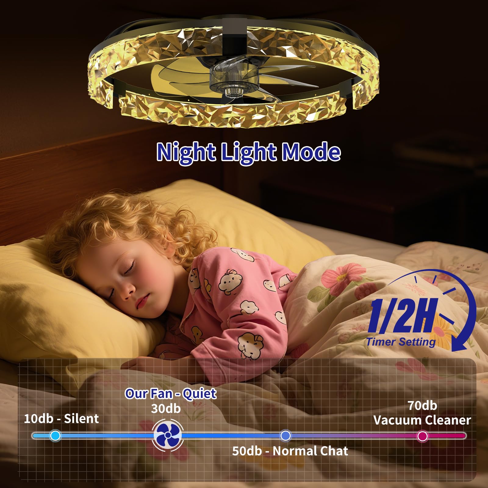 AIKVSXER reversible motor enables year-round air circulation.