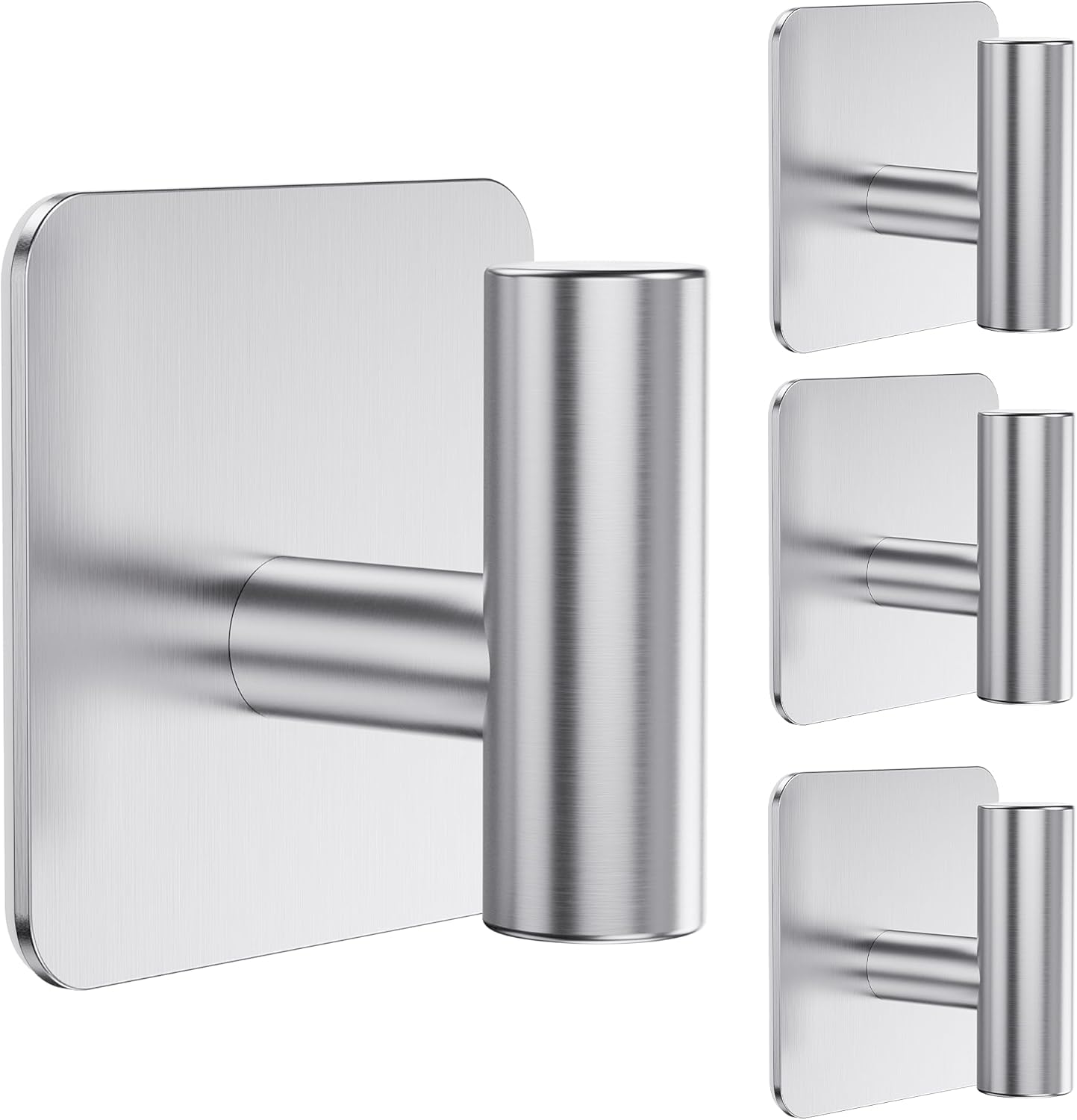 Aikzik 4-pack large heavy-duty wall hooks with 26 lb capacity for towels