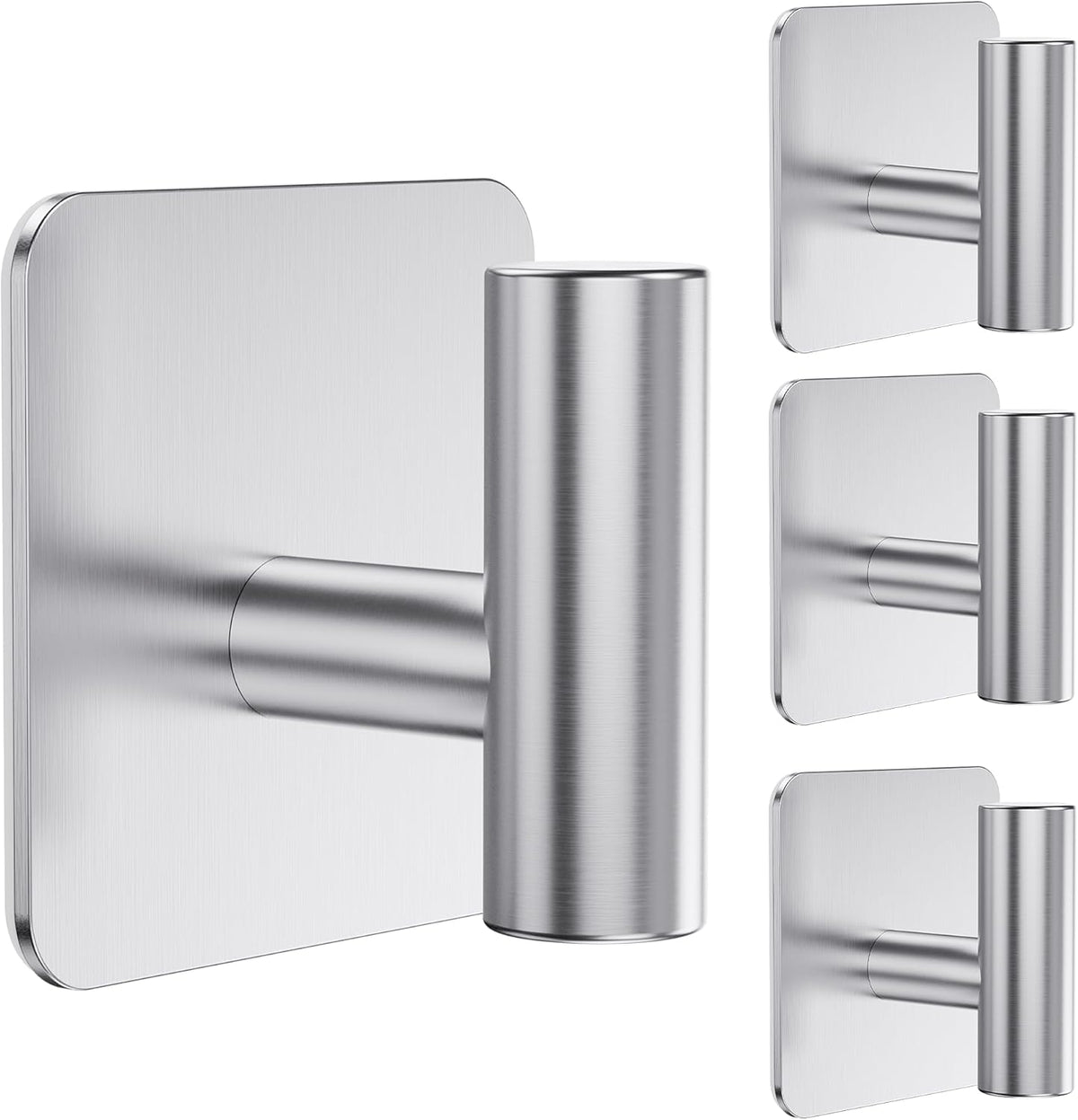 Aikzik 4-pack large heavy-duty wall hooks with 26 lb capacity for towels