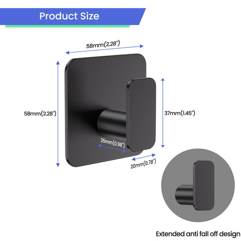 Aikzik anti fall off design hook keeps thick coats from slipping.
