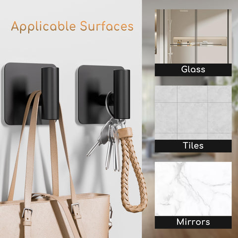 Aikzik hooks organize bathrooms, bedrooms, and entryways