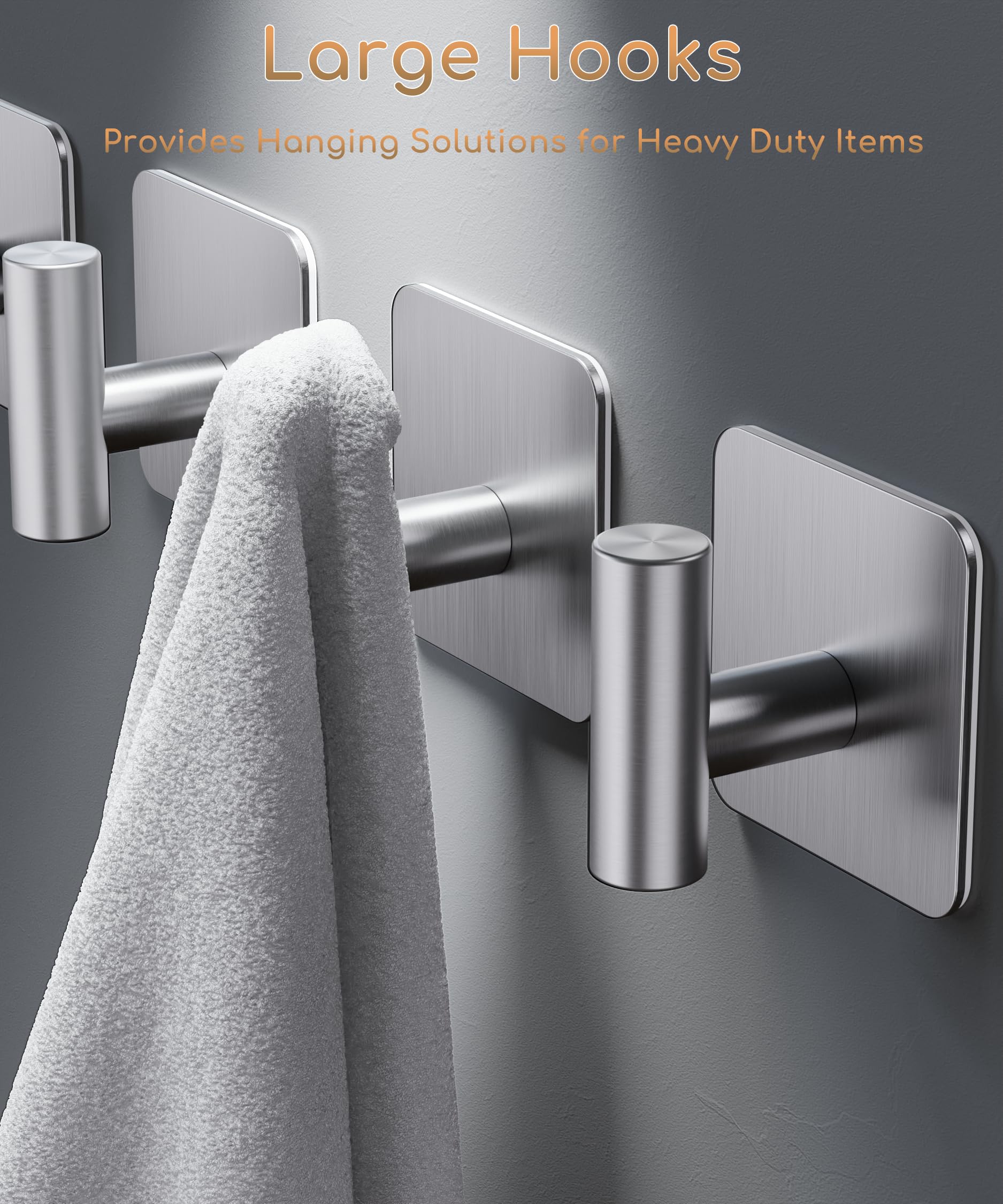 Aikzik shower hook towel hanger keeps towels secure in humidity