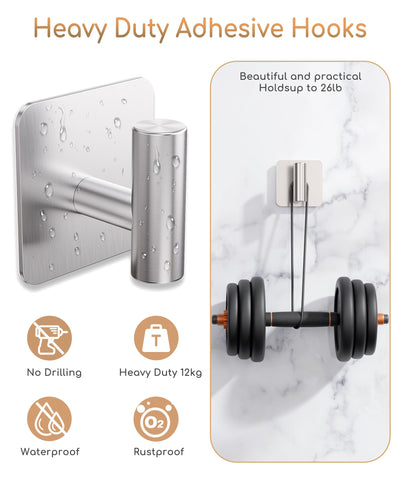 Aikzik versatile wall hook for towels, coats, robes