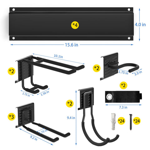 Ailadl 500-lb load-capacity garage organizer safely handles heavy tools